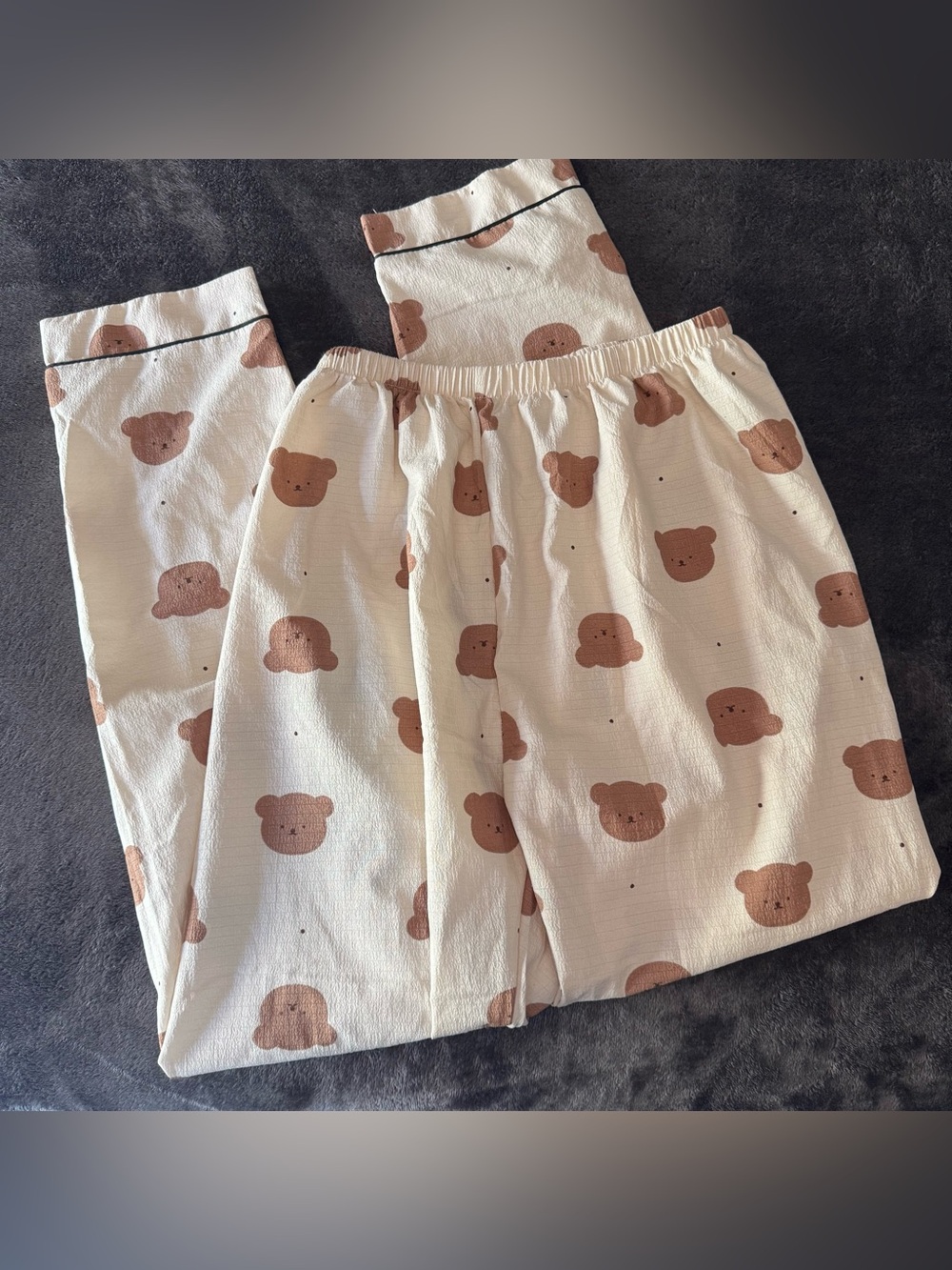 Women’s Pajama Brown Bear Cute Pants size Medium